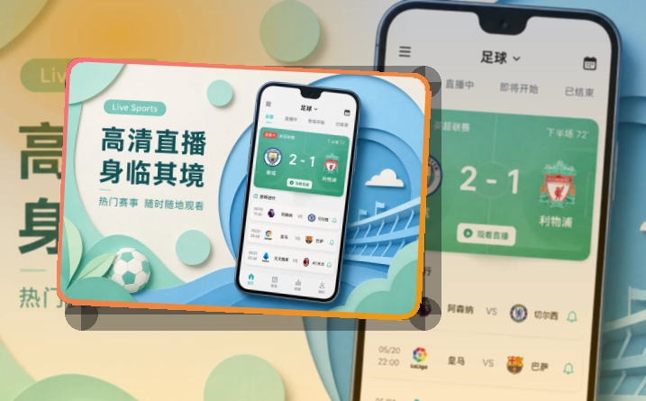 多端衔接 · App快速入口 · 临场看赛少走弯路界面展示